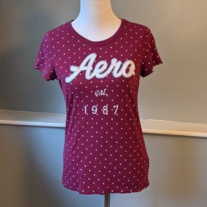 $5!!! Aero est. 1987 Polka Dot Tee